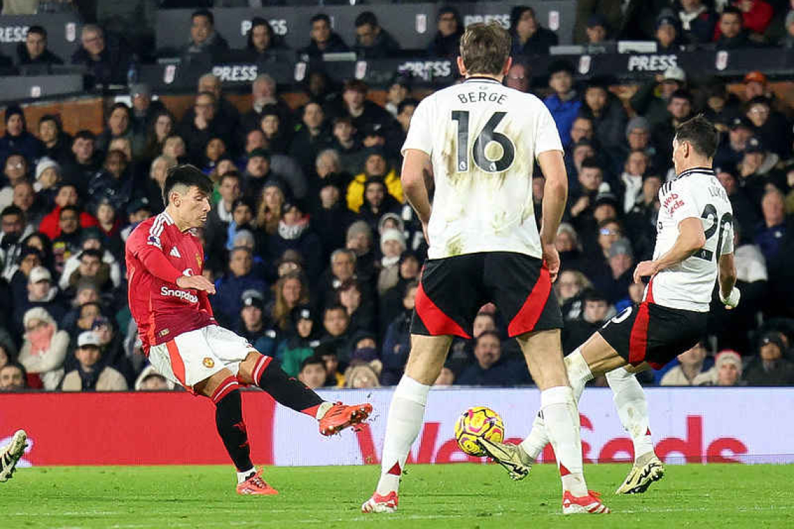 Late Martinez strike earns Man Utd much-needed victory at Fulham